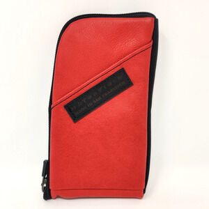Waterfield Designs Time Travel Case Zip Apple Watch Gear Pouch Red Leather EDC